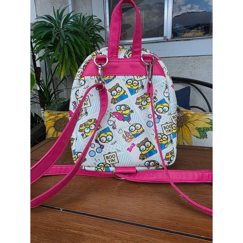 Authentic Minion Despicable Me Mini Backpack Universal Studios Bob & Kevin Comic